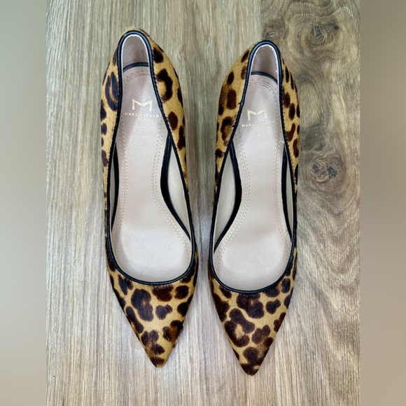 Leopard Print Block Heel Pumps - Picture 6 of 6